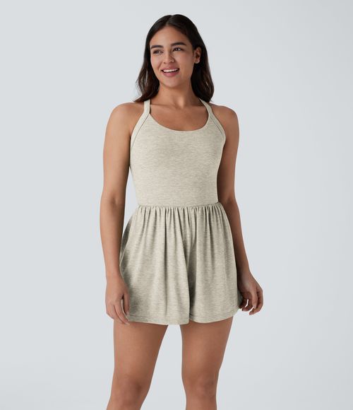Pocket 2-in-1 Romper-Easy Peezy Edition  - Soft Rice White