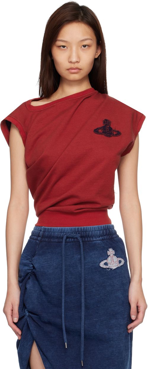 Red Hebo Sweatshirt Top