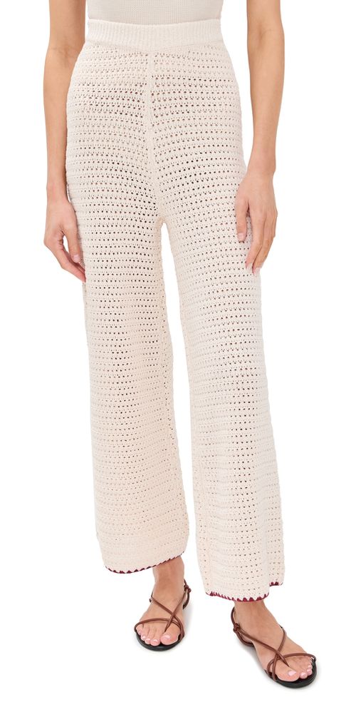Stella Crochet Pants Cream