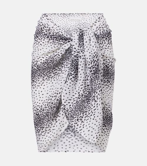 Icaria cotton and silk beach cover-up