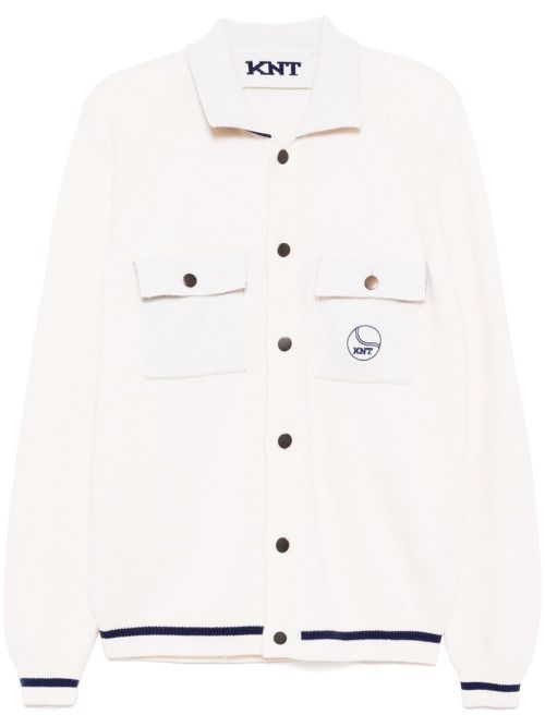 Embroidered logo jacket - Neutrals