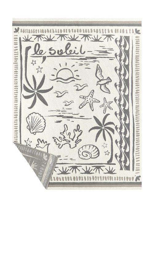 Barefoot Dreams Cozychic Le Soleil Throw in Crea