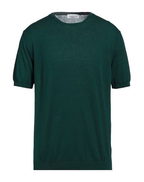 Man Sweater Green Size 36 Cotton