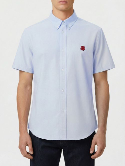 Shirt Men color Gnawed Blue