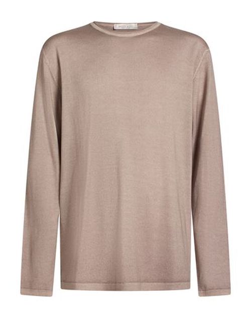 Man Sweater Taupe Size XXL Merino Wool