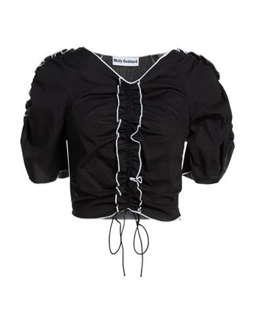 Woman Top Black Size 2 Cotton