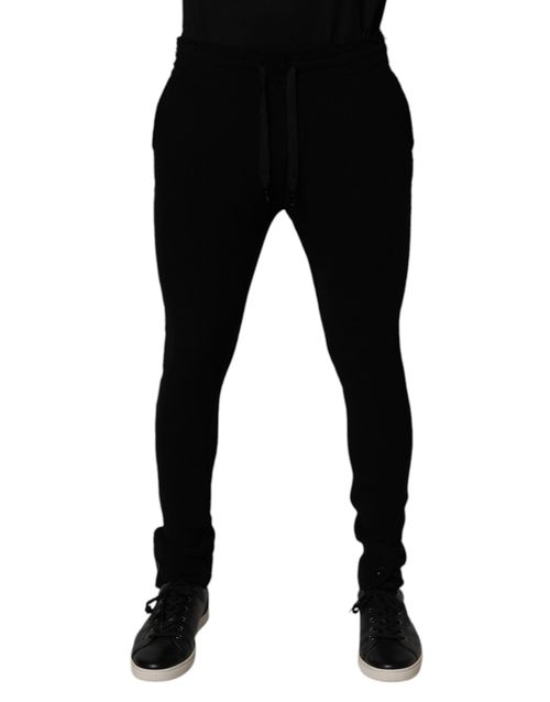 Cashmere Joggers — Black