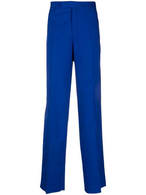 Wide-leg tailored trousers - Blue