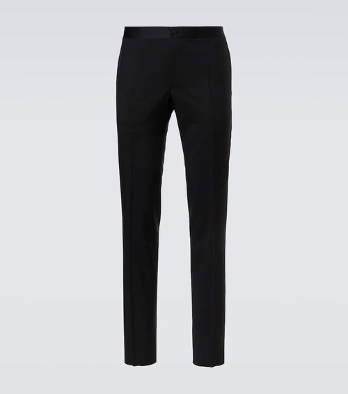 Wool and mohair suit pants