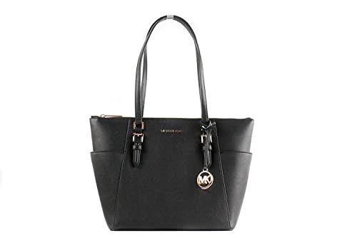 Michael Kors Charlotte Saffiano Leather Large Top Zip Tote
