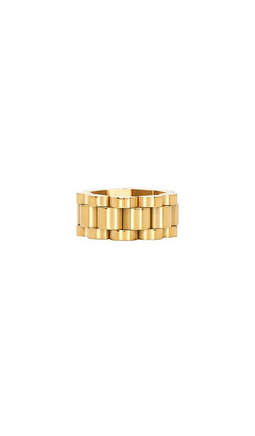 BRACHA RING ROLLY in Metallic Gold