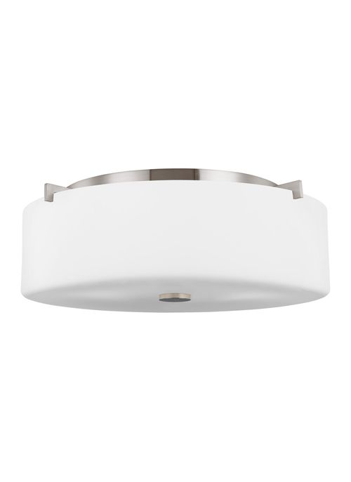 Generation Lighting Sunset Drive 3-Light Ceiling Light in Brushed Stee