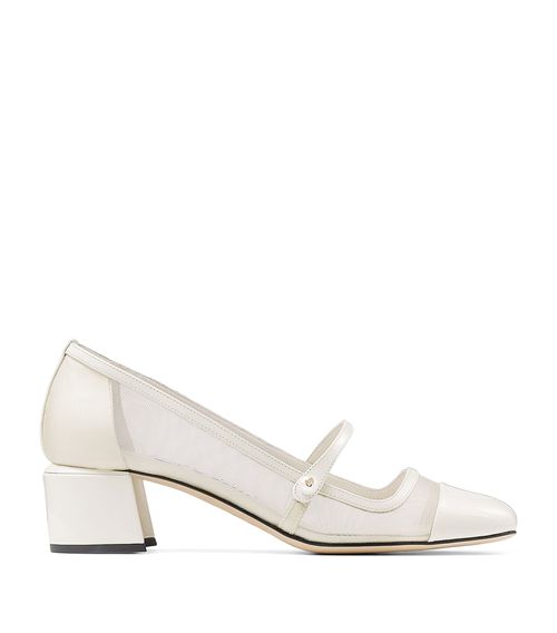 Elisa 45 Leather Mary Jane Heeled Pumps
