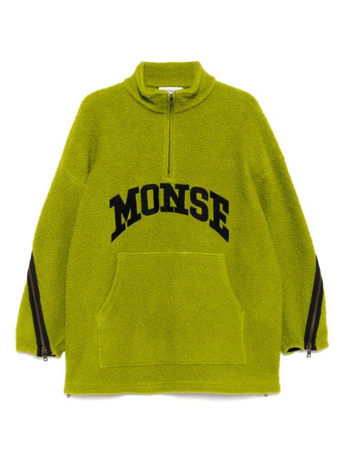 Monse fleece half-zip sweatshirt - Green