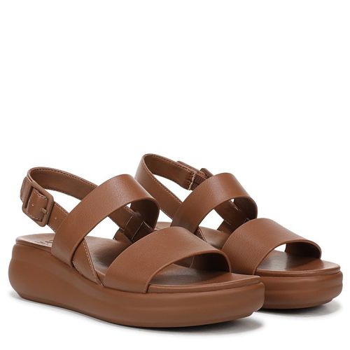 Women's Coast Wedge Sandals (Walnut Brown Faux Leather)