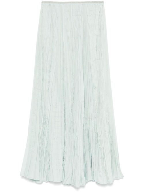Pleated midi skirt - Blue