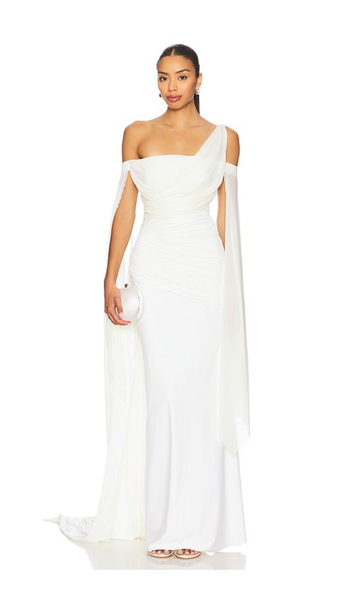Deme by Gabriella ROBE MAXI CYNTHIA en White.  S. Also en L