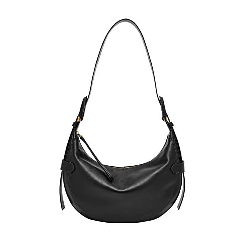 Fossil Women's Harwell Leather Hobo Purse Handbag