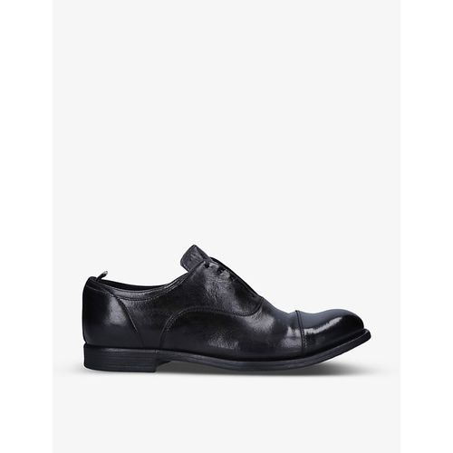 Mens Black Chronicle Leather Derby Shoes 7