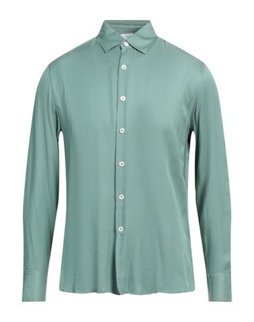 Pt Torino Man Shirt Sage green Size 15 ¾ Viscose