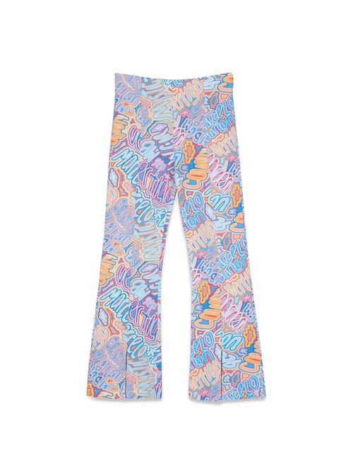 Flare split cuffs trousers