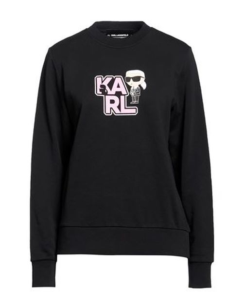 Woman Sweatshirt Black Size XL Organic cotton