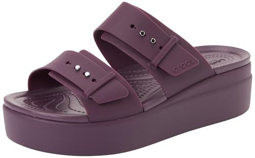 Crocs Women's Brooklyn Buckle Low Wedge Sandals
