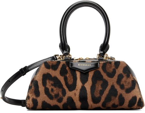 Tan Mini Antigona East-West Bag