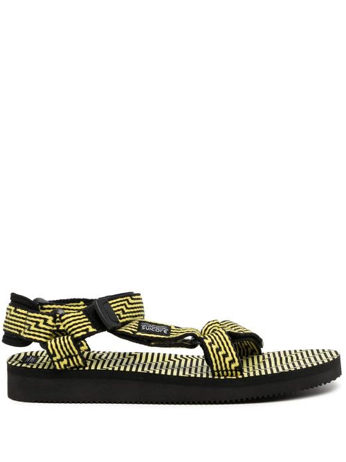 DEPA geometric-pattern sandals - Black