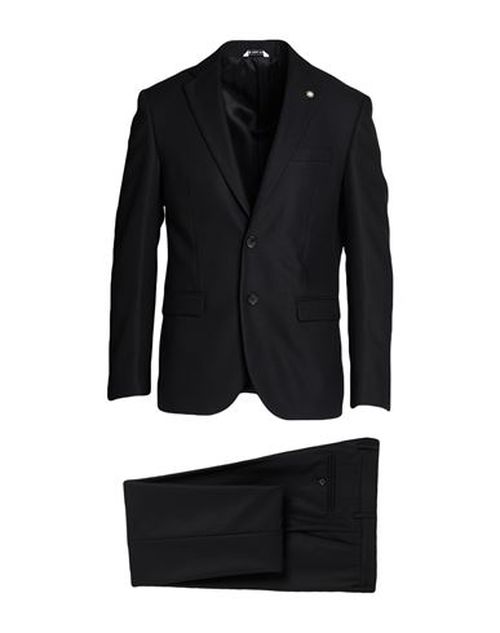 Man Suit Black Size 42 Polyester, Viscose, Elastane