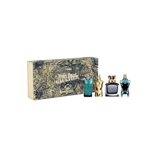 4 Pcs Mini Set For Men: Le Male 0.24 Eau De Toilette + Le Male Elixir 0.24 Eau De Parfum + Scandal 0.24 Eau De Toilette + Le Beau 0.24 Eau De Toilette