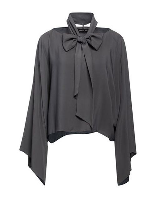 Woman Top Charcoal Size 1 Acetate, Silk