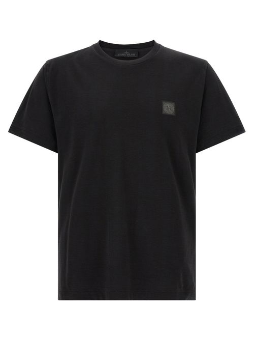 Black Solid Crew Neck T-Shirt
