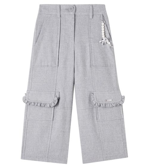 Embellished cotton-blend fleece sweatpants
