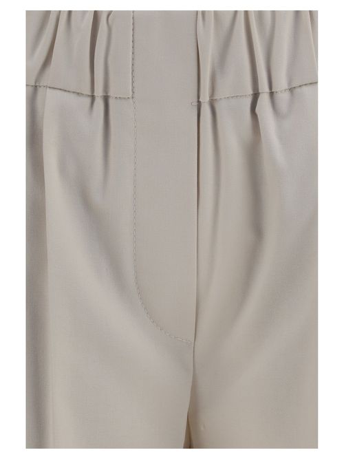 Cotton Trousers — Beige