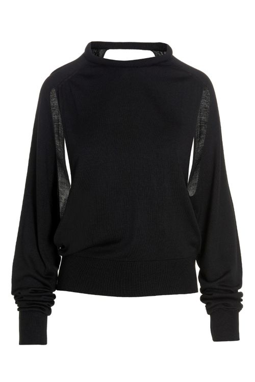Cut Out Insert Top Sweater