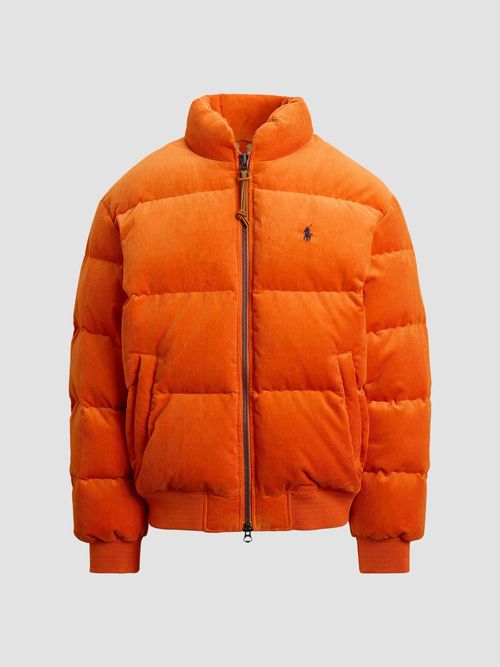 Men's The Wyoming Corduroy Down Jacket - College Orange