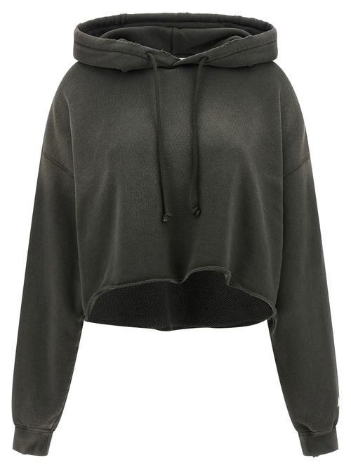 Gauze Delavé Cotton Hoodie — Gray