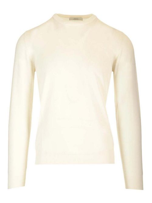 Crewneck Sweater In Wish Wool