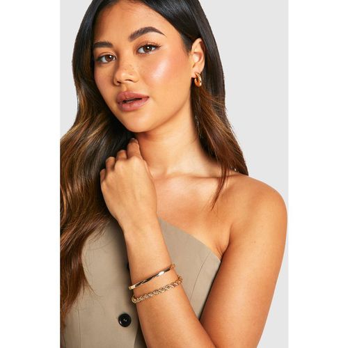 Womens Chain And Bangle Set - Gold - One Size, Gold