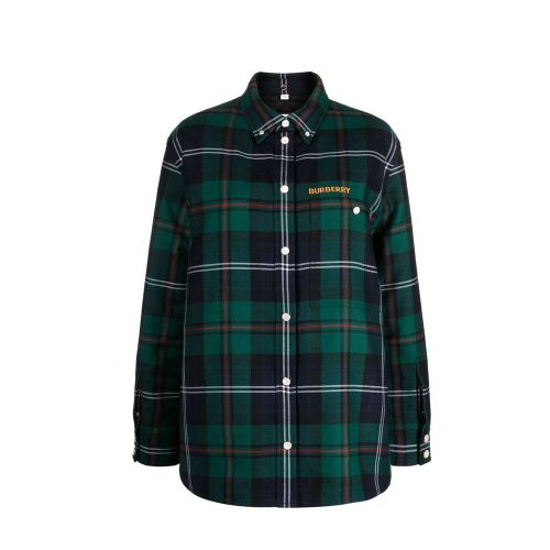 Tartan Wool Shirt — Green