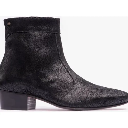 Men's Club Cubano CAESAR Mens Cuban Heel Boots Black Foi