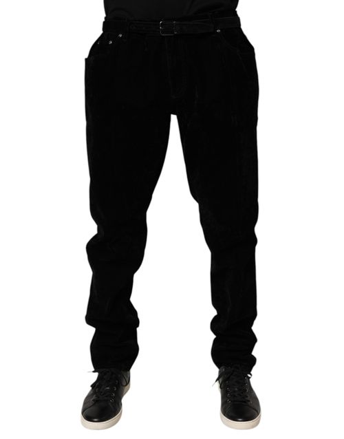 Slim Fit Denim Jeans — Black