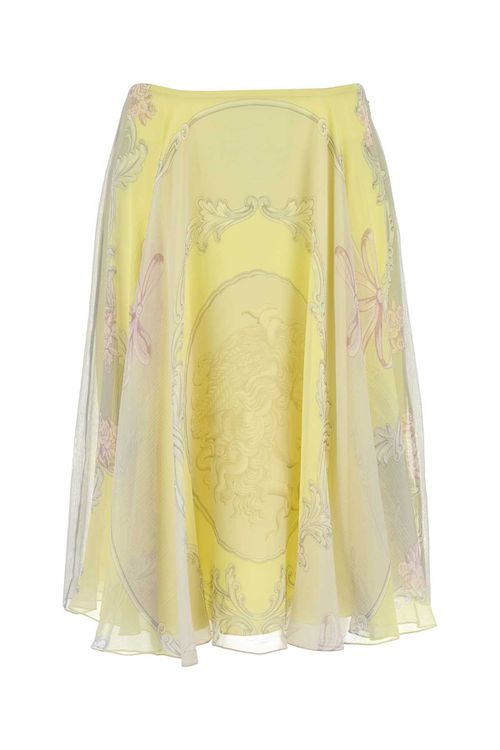 Printed Crepe Skirt