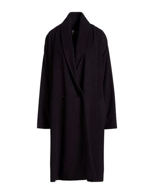 Woman Coat Navy Size 8 Virgin Wool, Polyamide, Cashmere