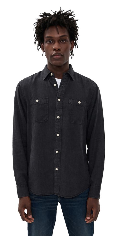 The Tried and True Chambray Workshirt Durango Black