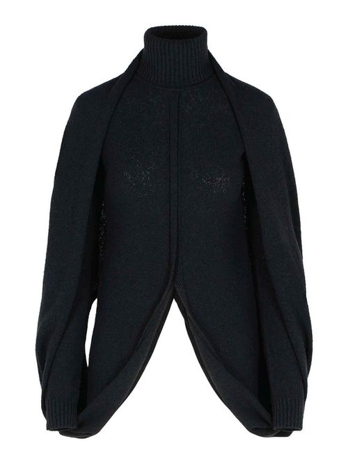 Adepto Virgin Wool Blend High Neck Sweater