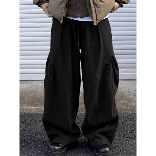 Mens Casual Deconstructed Pleated Carrot Pant SKUK