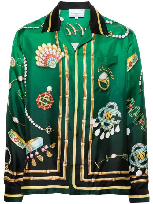 La Boite A Bijoux silk shirt - Green