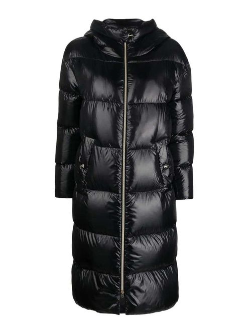Padded long coat